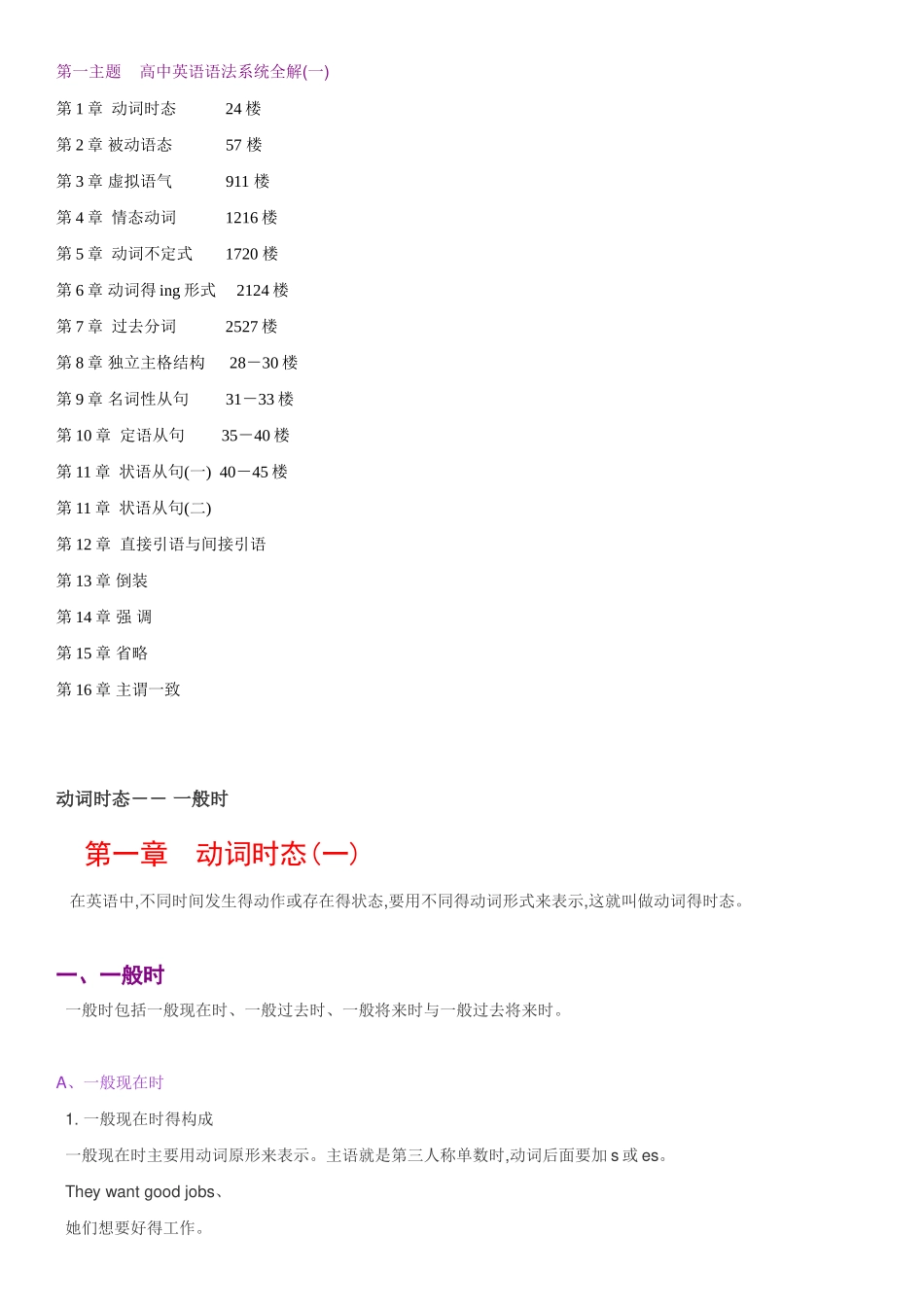 高中英语语法大全-精讲教程_第1页