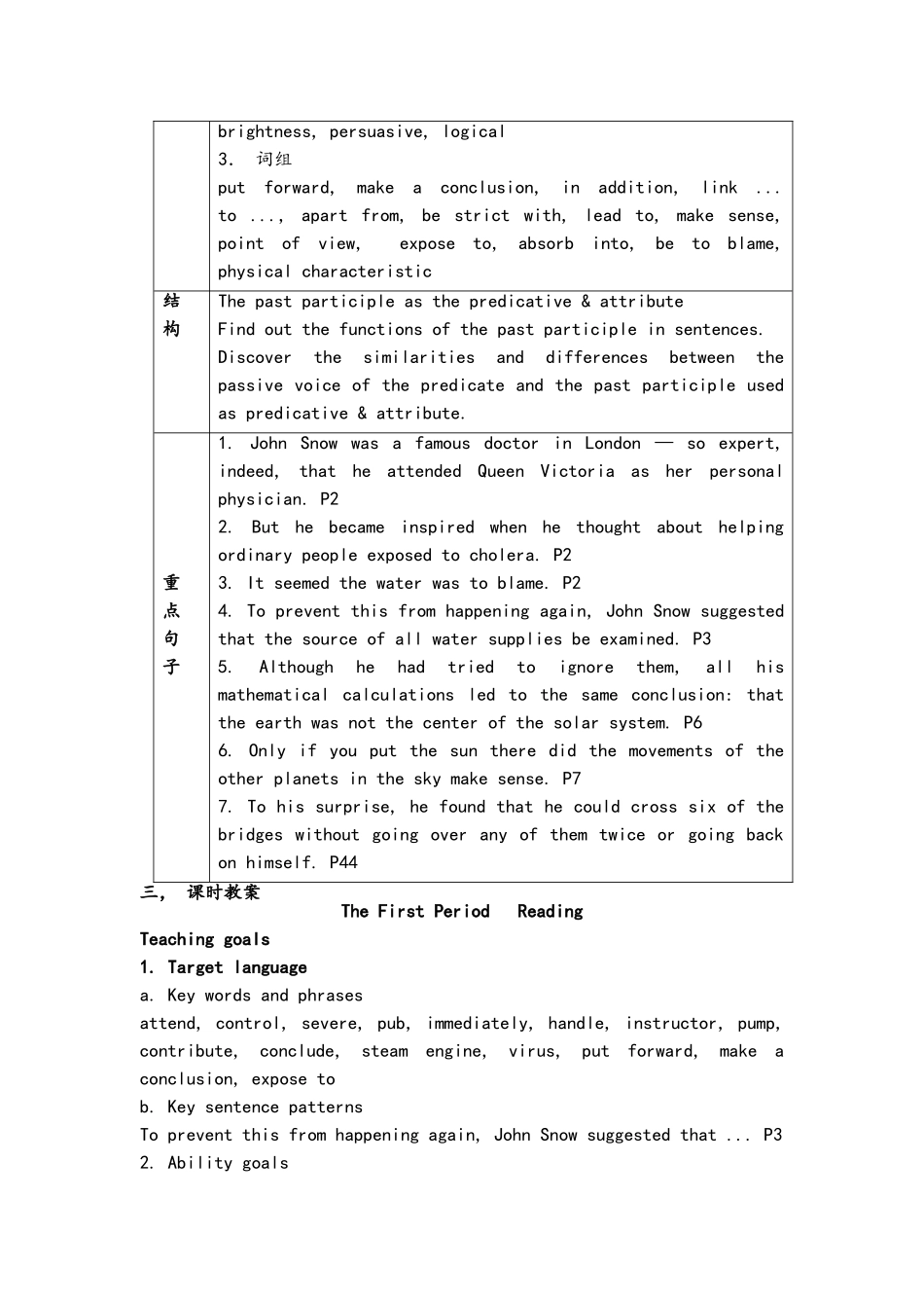 高二英语必修五第一单元教案_第3页
