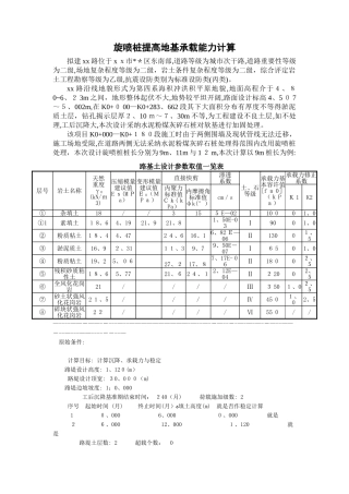 高压旋喷桩计算书