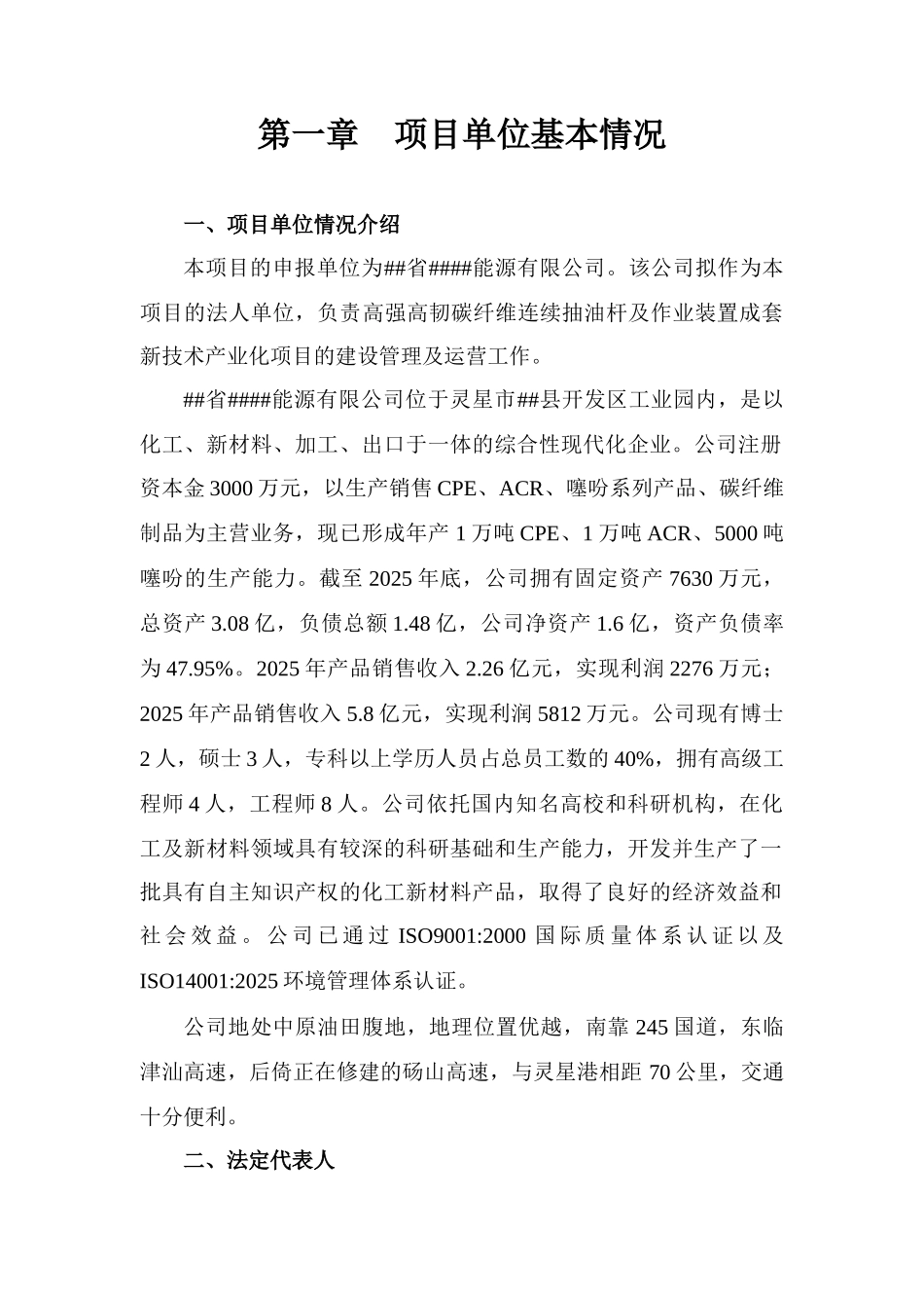 高强高韧碳纤维连续抽油杆及作业装置成套新技术产业化项目可行性研究报告_第2页