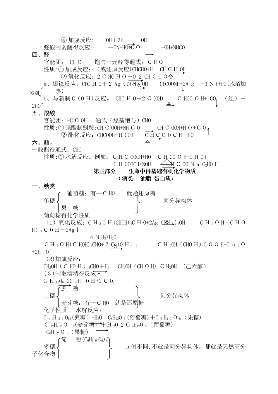 高考有机化学主要考点_第2页