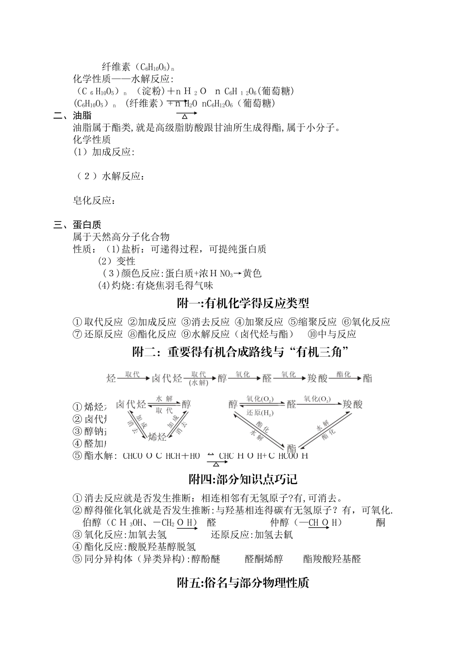 高考有机化学主要考点_第3页