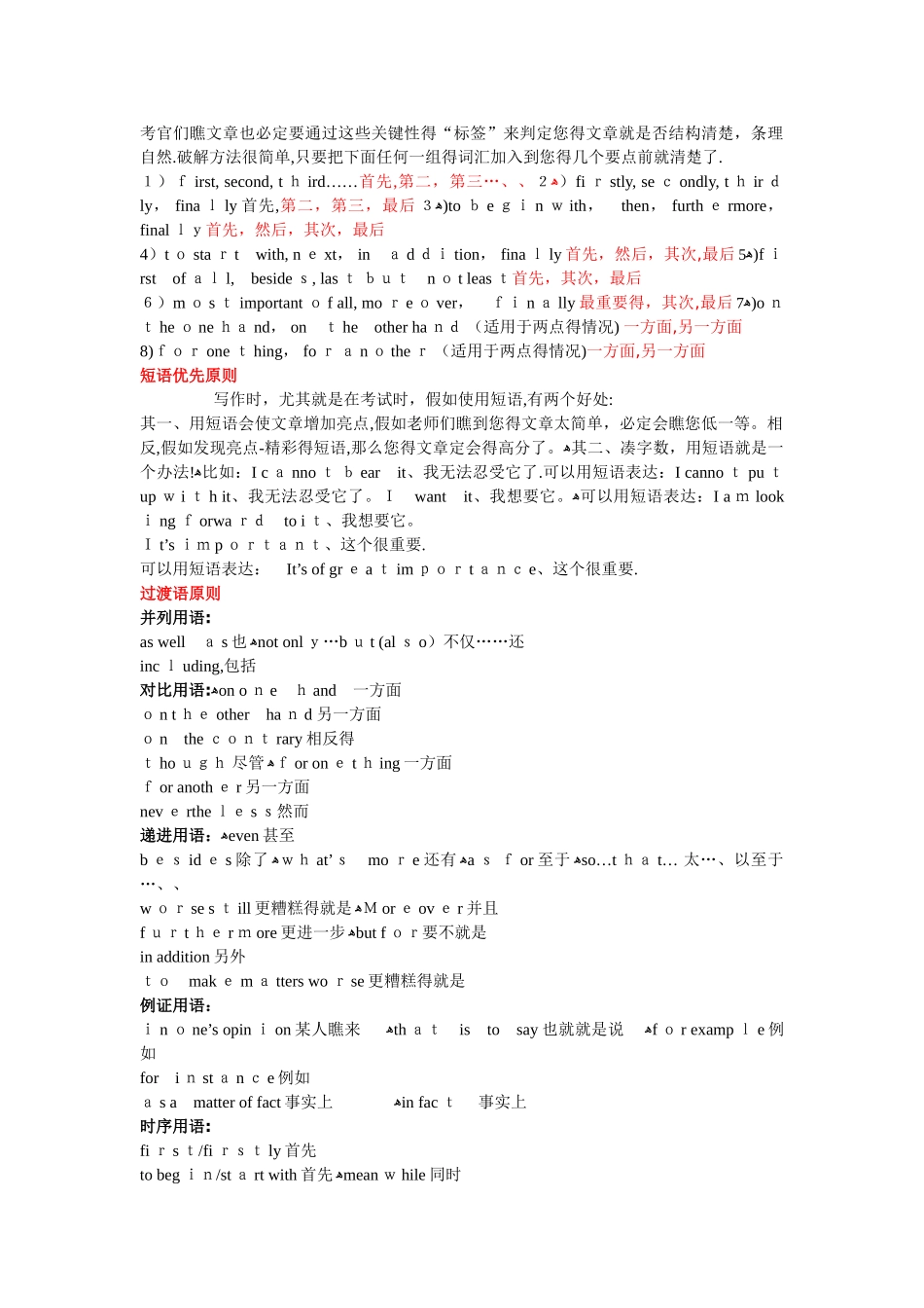 高考英语作文常用短语--写作偷分必备_第1页