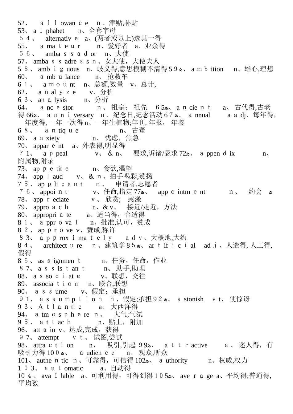 高考英语必备核心词汇_第2页