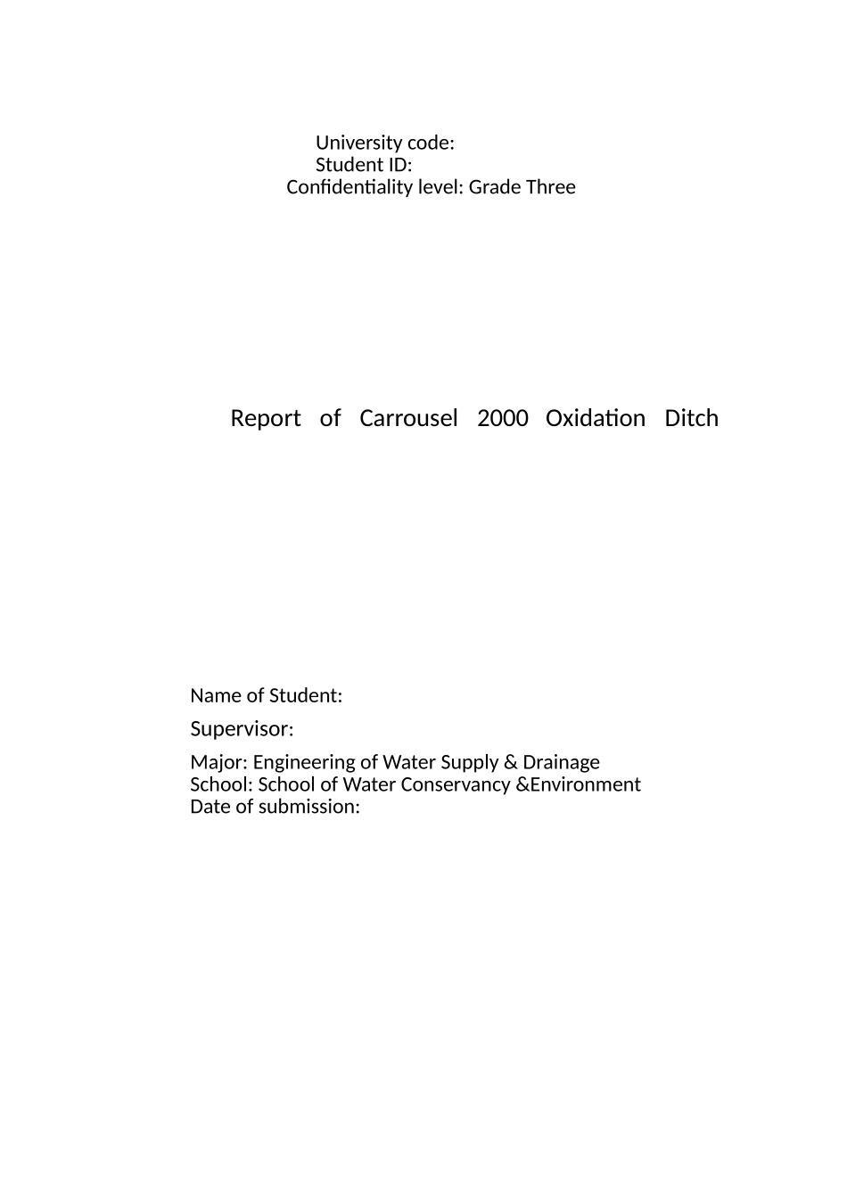 鲁卡塞尔2000型氧化沟排水工程调研报告大学论文_第3页