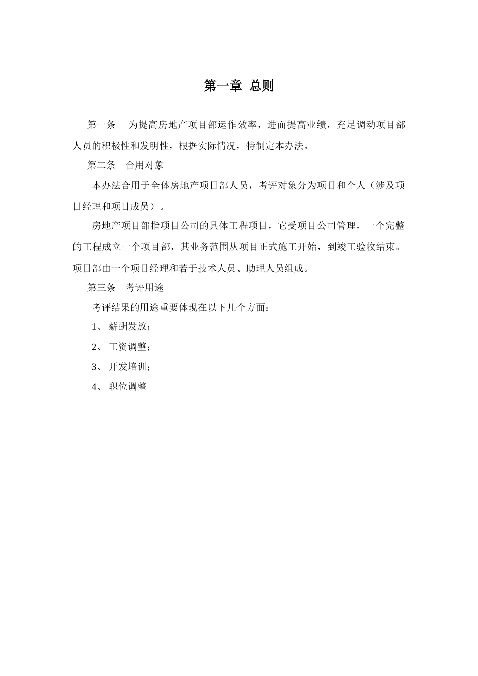 鲁能房地产项目公司绩效考核体系_第3页