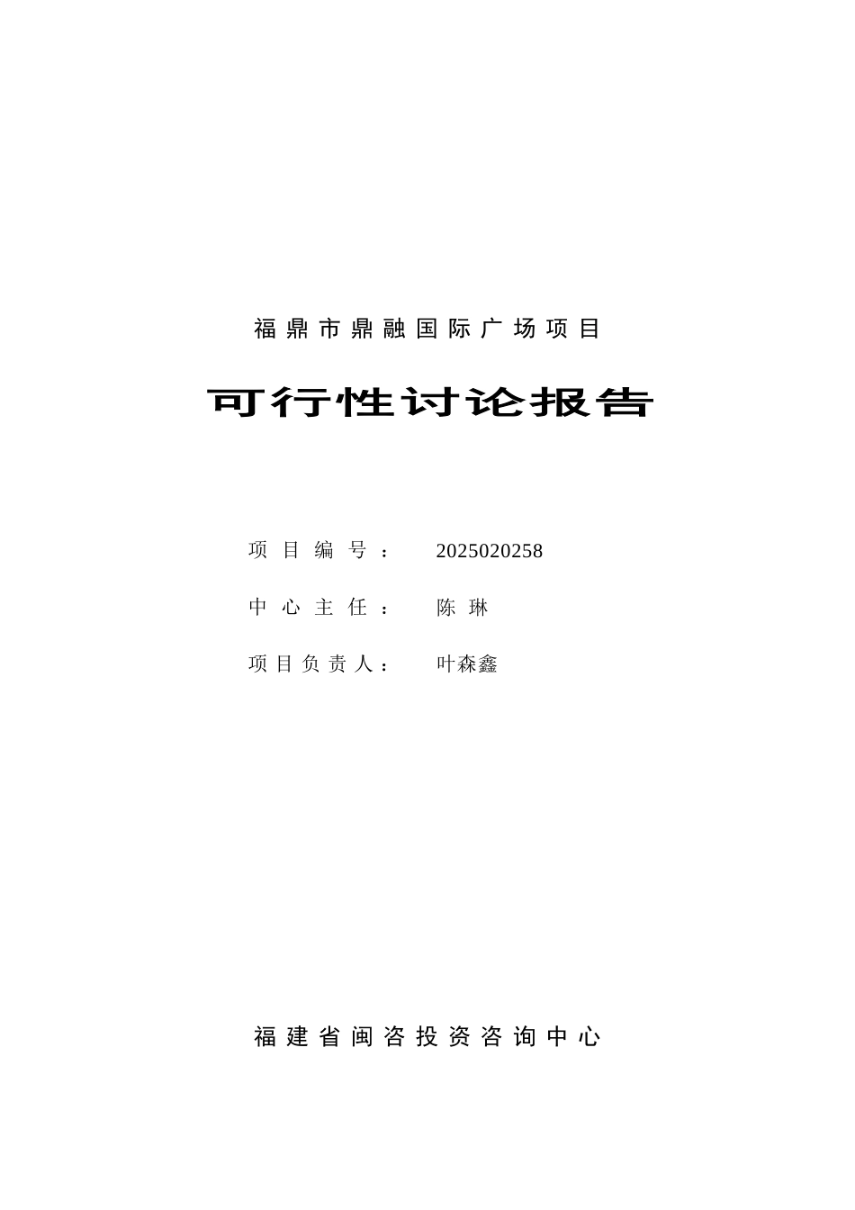 鼎融国际广场项目可行性研究报_第2页