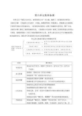 25秋统编版小学语文三年级上册第六单元16 富饶的西沙群岛【教案】