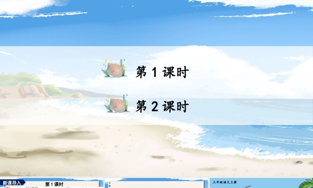 25秋统编版小学语文三年级上册第六单元16 富饶的西沙群岛 课件