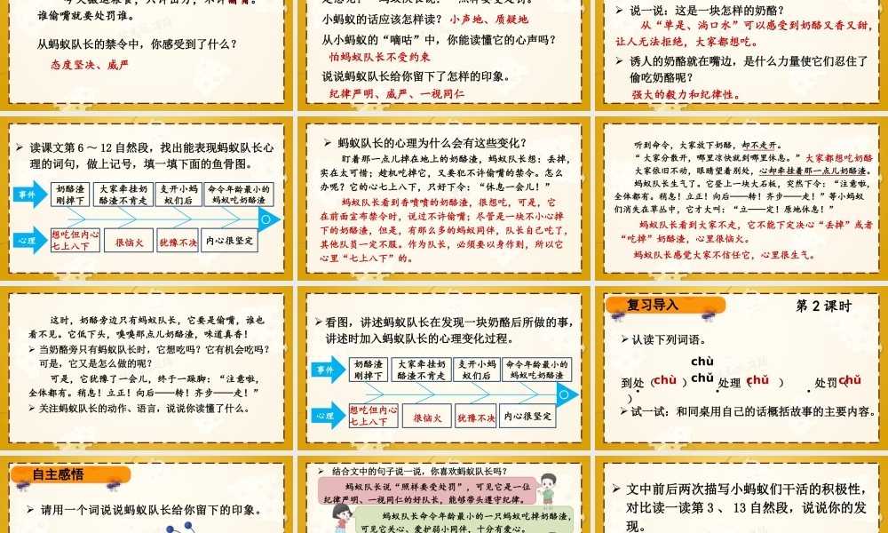 25秋统编版小学语文三年级上册第四单元13 一块奶酪 课件