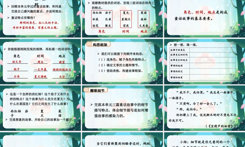 25秋统编版小学语文三年级上册第四单元习作：我来编童话 课件