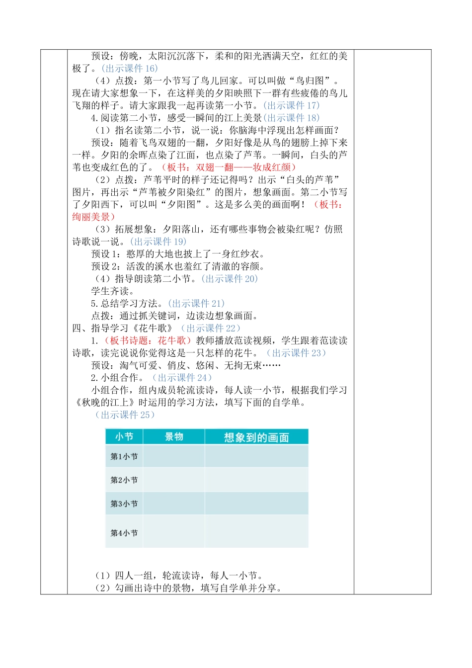 【统编版2025秋新教材】小学语文四年级上册第一单元-3 现代诗二首 优 质版教案_第3页