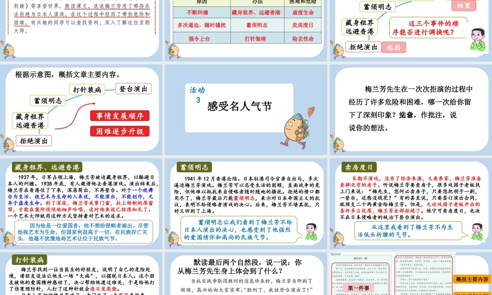 【统编版2025秋新教材】小学语文四年级上册第七单元-23 梅兰芳蓄须 课件