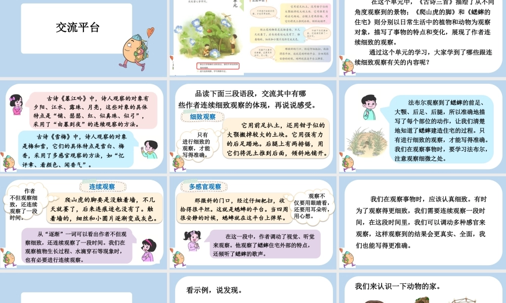 【统编版2025秋新教材】小学语文四年级上册第三单元-语文园地三 课件