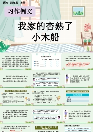 【统编版2025秋新教材】小学语文四年级上册第五单元-习作例文【优 质版】课件