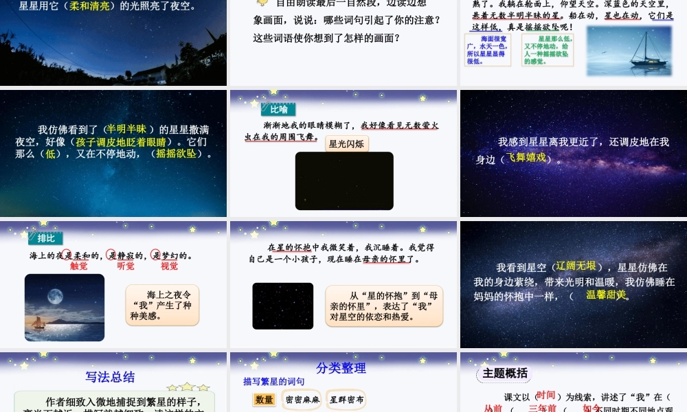 【统编版2025秋新教材】小学语文四年级上册第一单元-4 繁星【精 华版】 课件