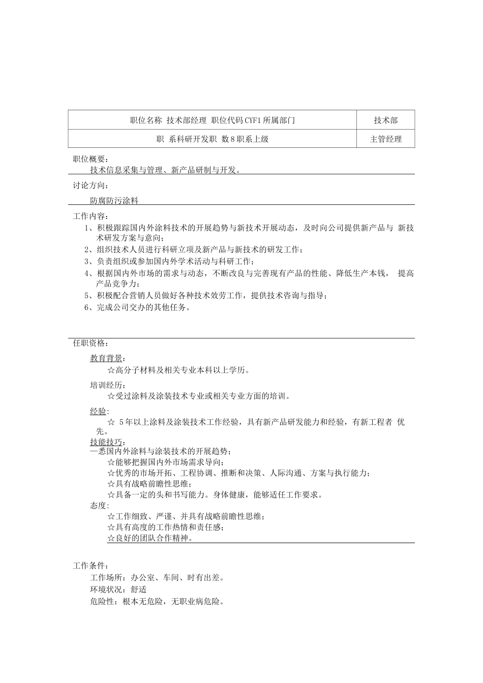 01-某公司研发类岗位说明书_第1页