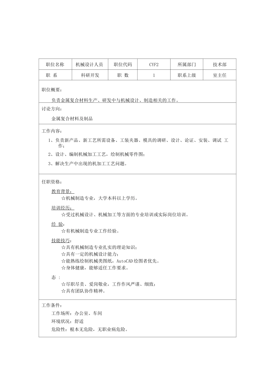 01-某公司研发类岗位说明书_第2页