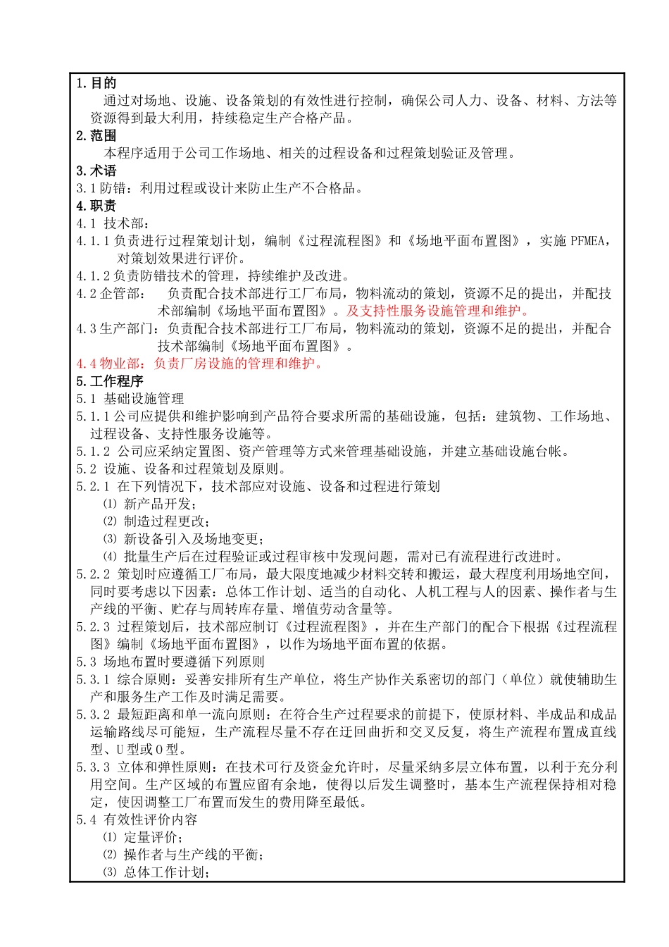 08场地、设施、设备策划有效性控制程序1_第1页