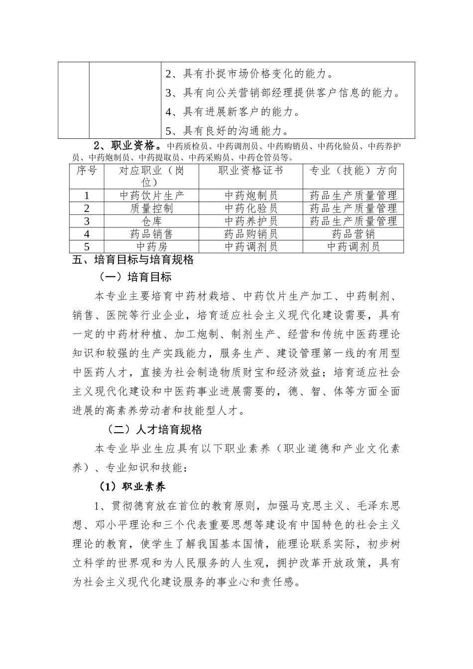 1.中药专业人才培养方案_第3页