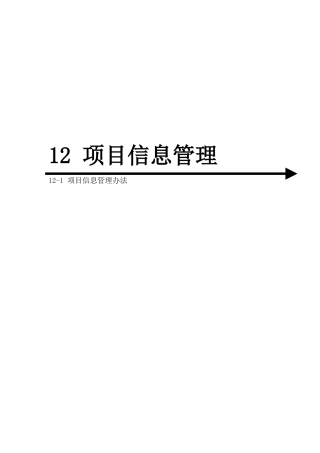 12-1-项目信息管理办法