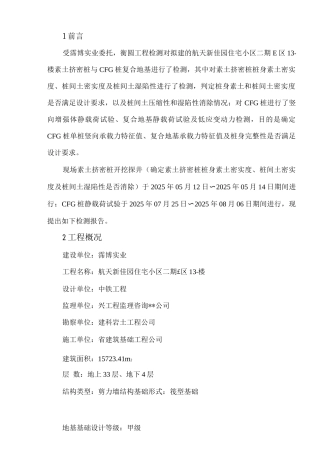 13楼工程桩报告