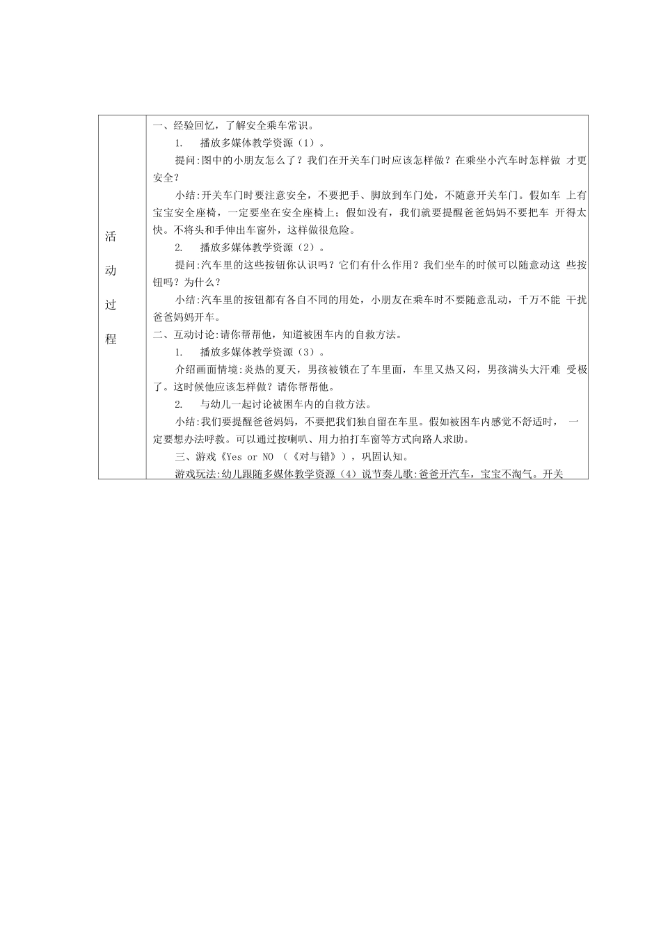 2.幼儿园安全教育备课记录小班下学期_第2页