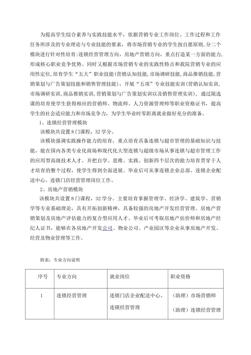 2010级市场营销-专业教学计划_第3页