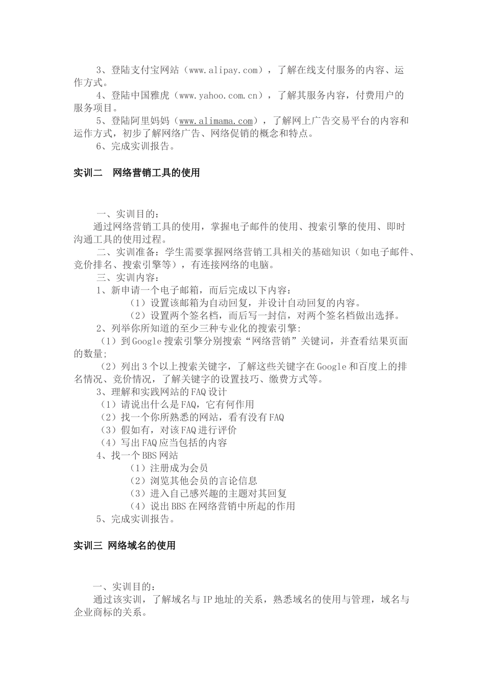 2025上网络营销综合实训_第2页