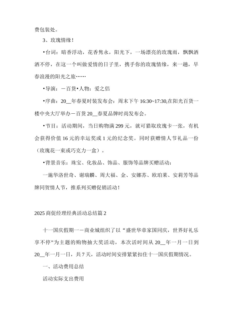 2025商促经理经典活动总结_第2页