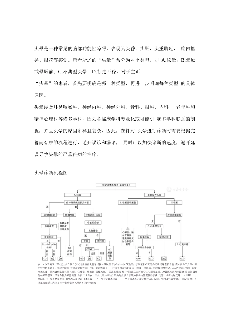2025头晕的诊断流程_第1页