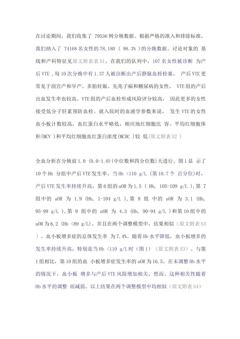 2025妊娠期缺铁性贫血与产后静脉血栓形成的相关性_第3页
