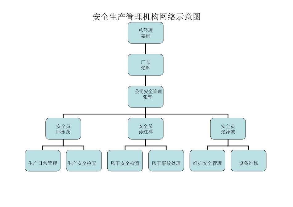 2025安全生产管理机构网络示意图_第1页