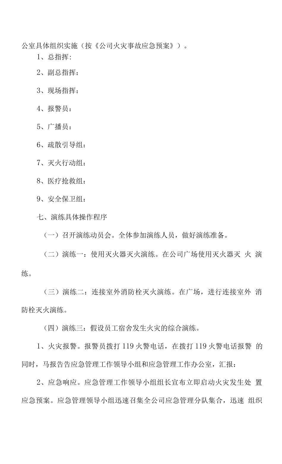 2025年“119消防日”公司消防演练方案_第2页