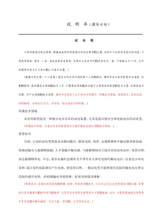 2025年专利格式模板