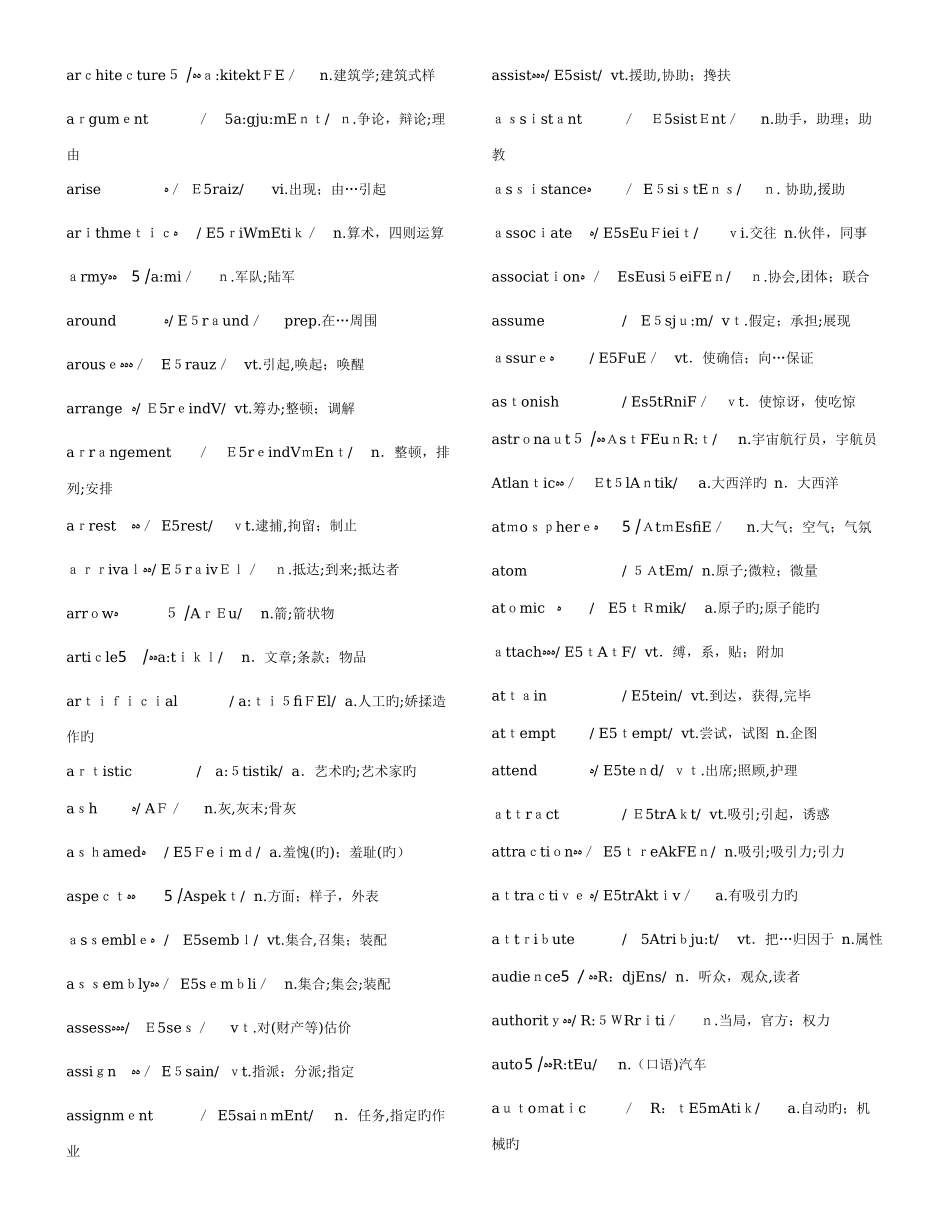 2025年专四词汇表_第3页