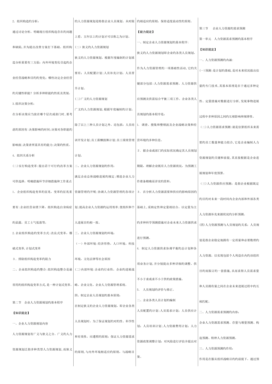 2025年二级人力资源师考试考前冲刺资料_第2页