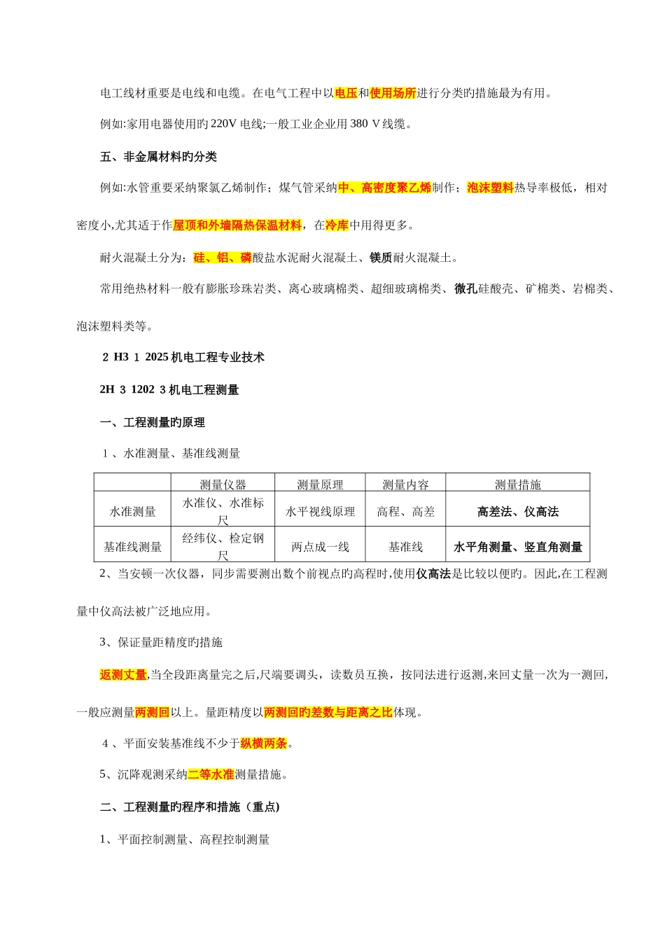 2025年二级建造师机电工程管理与实务整理资料_第3页