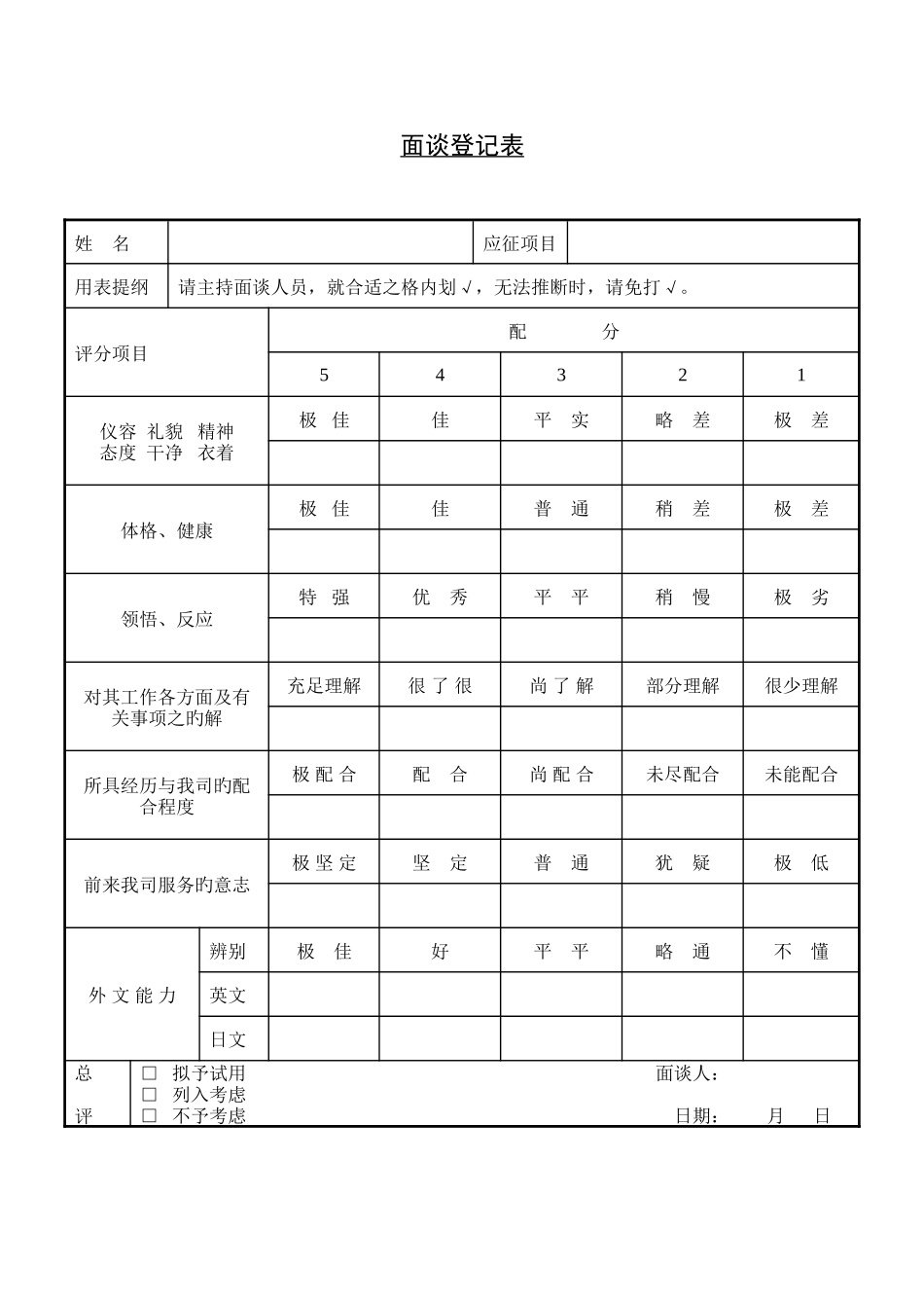 2025年人力资源部招聘面试流程汇编_第1页