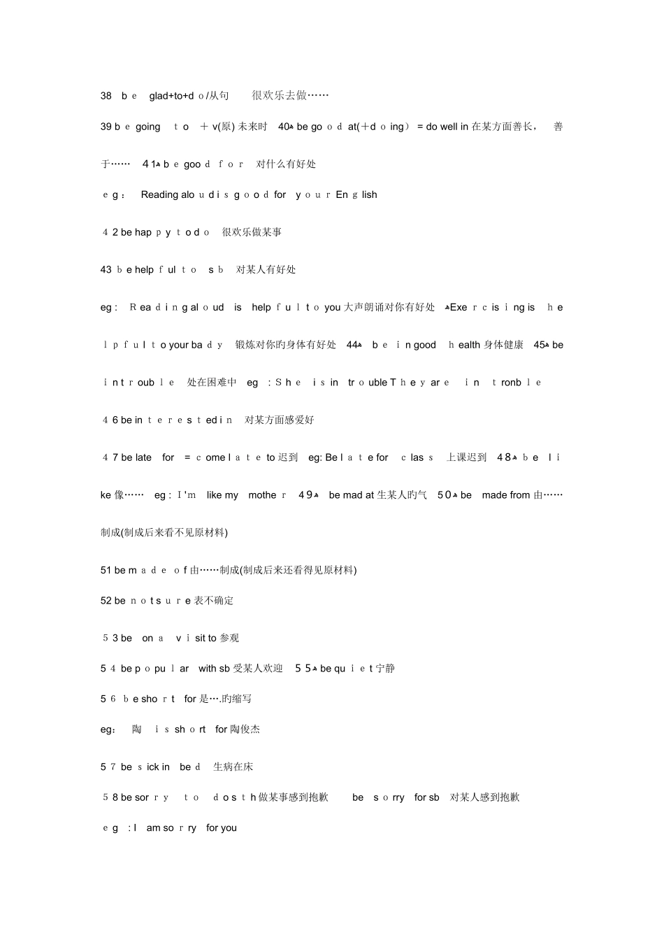 2025年人教版初中英语词组归纳总结_第3页