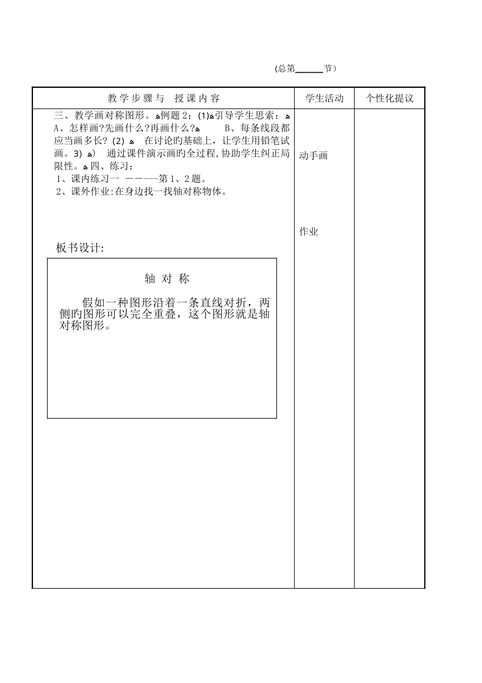 2025年人教版小学五年级下册数学教案全册表格式_第2页