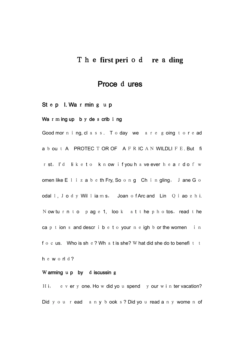 2025年人教版高中英语必修全册教案_第3页