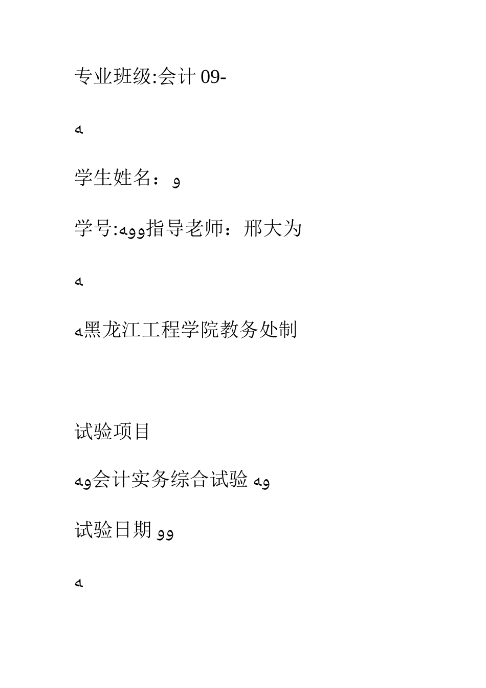 2025年会计实务综合实验报告_第2页