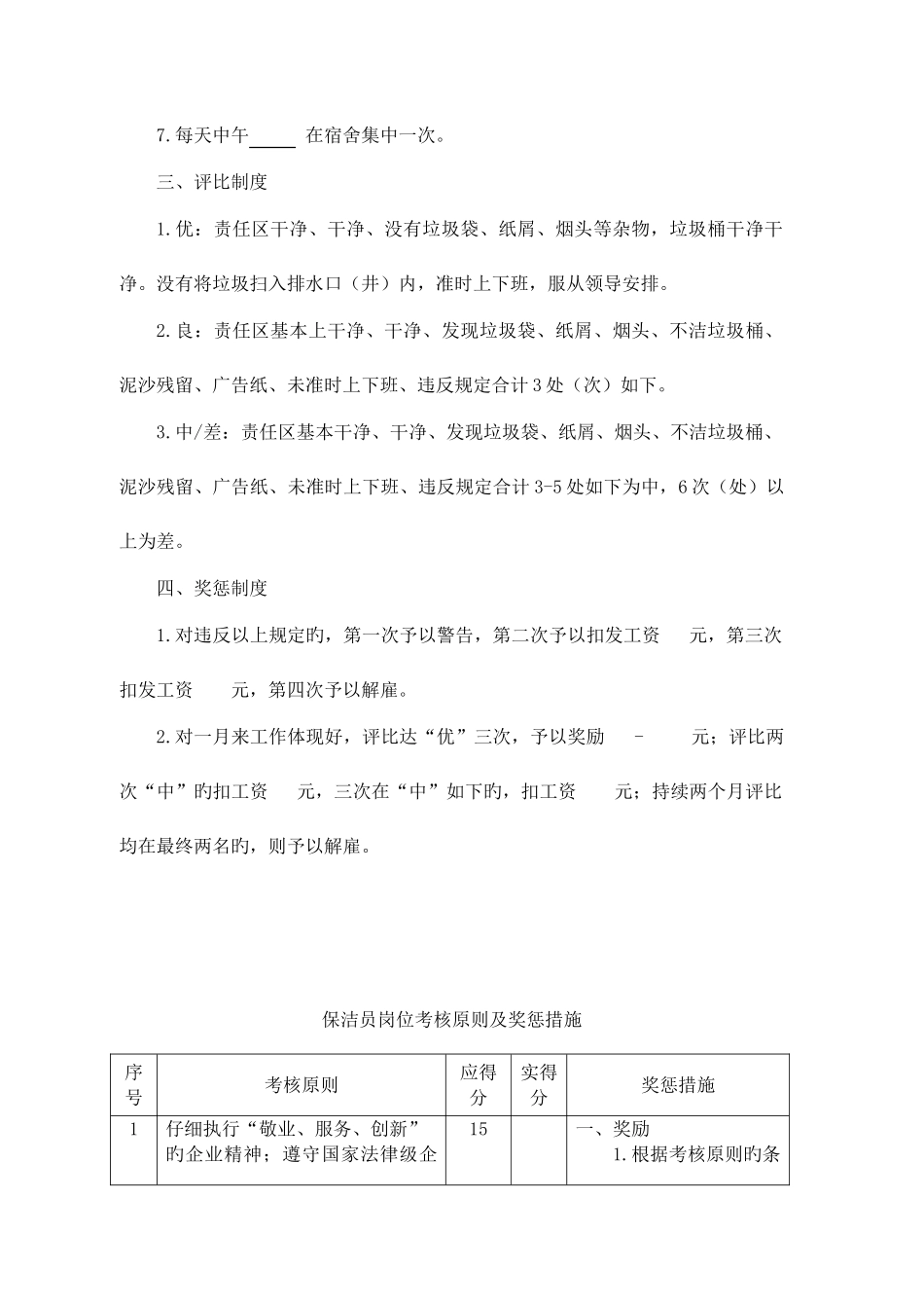 2025年保洁员考核标准_第2页