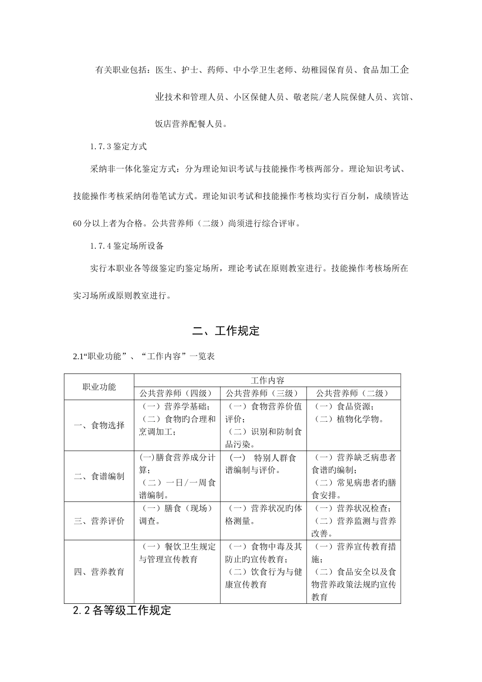 2025年公共营养师职业标准_第3页