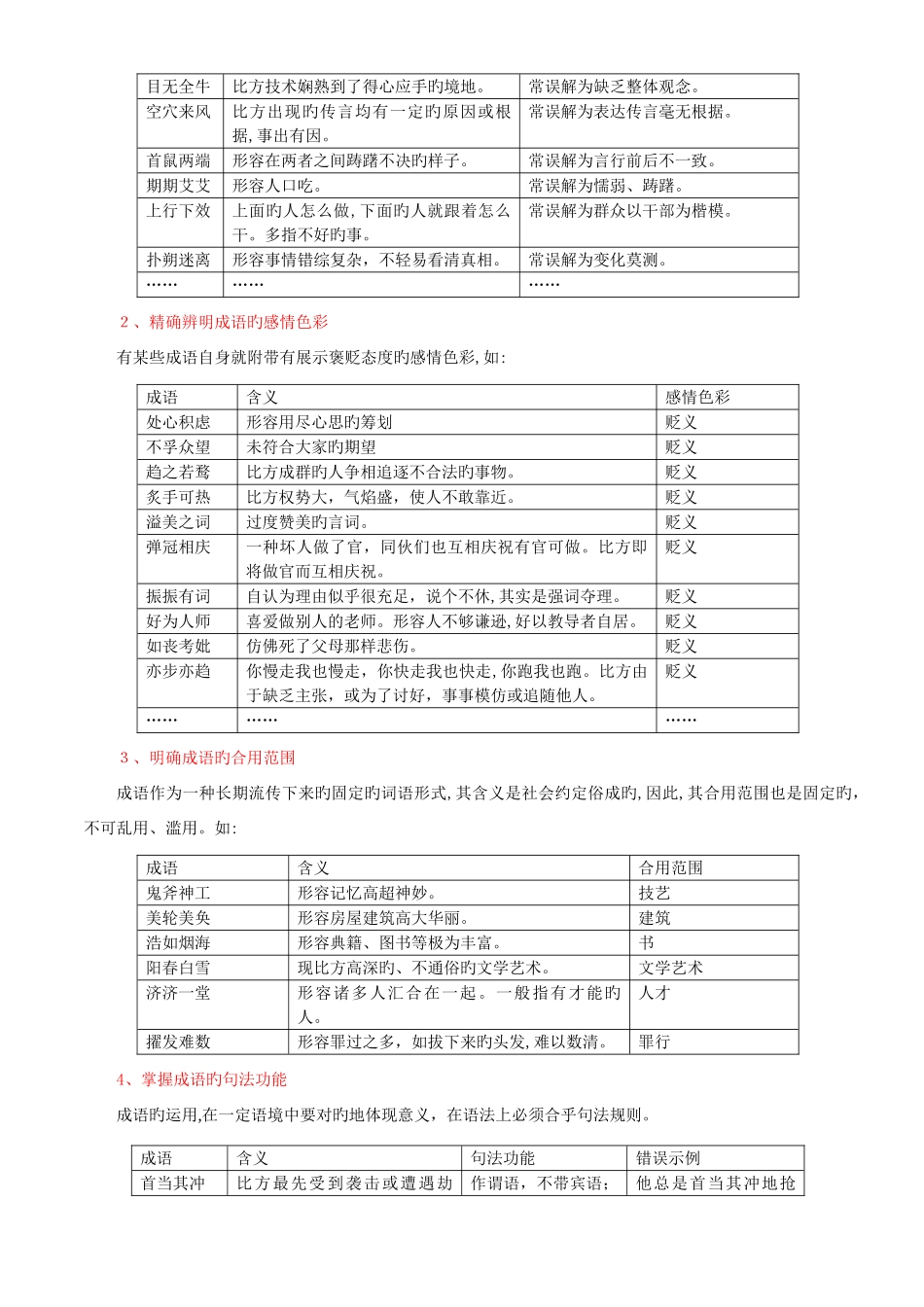 2025年公务员考试复习词义与搭配_第2页