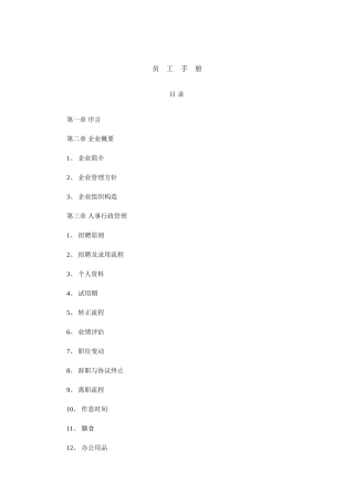 2025年公司标准员工手册