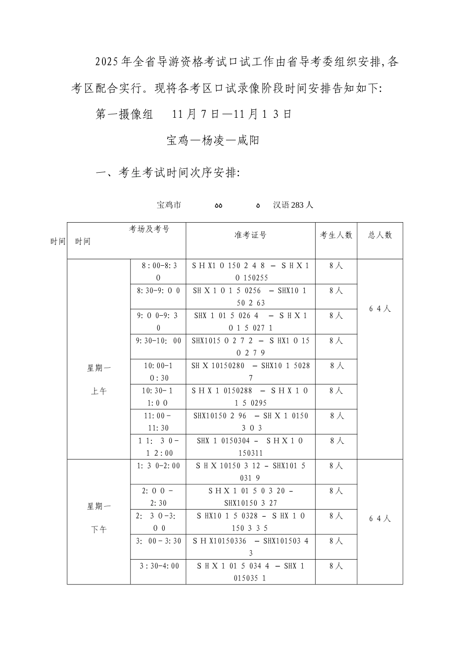 2025年公布陕西省导游人员资格考试_第2页
