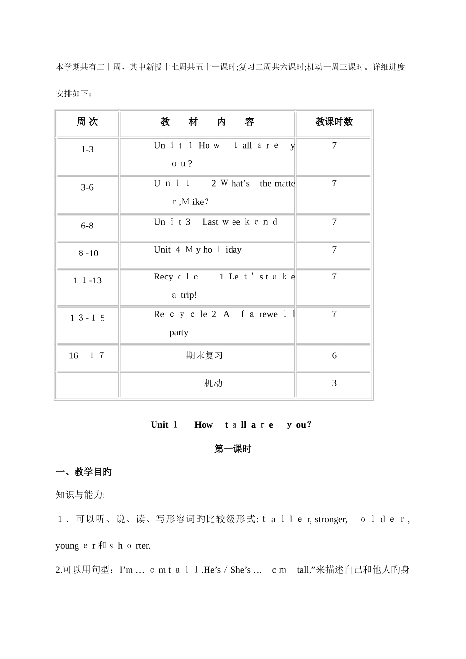 2025年六年级下册英语教案全册_第3页