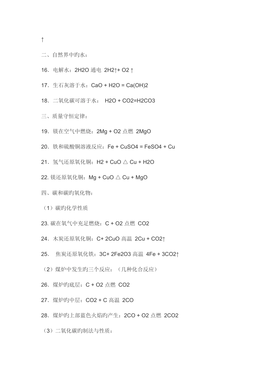2025年初中必背化学方程式大全_第2页